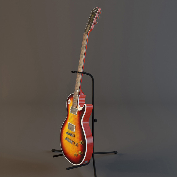 3d model guitar gibson les paul - Gibson Les Paul by mifody